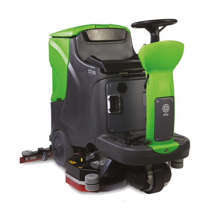 IPC CT110B70 Ride On Autoscrubber 28" w/ Lead Acid Batteries 240ah - Two 14" Pad Drivers - On Board Battery Charger