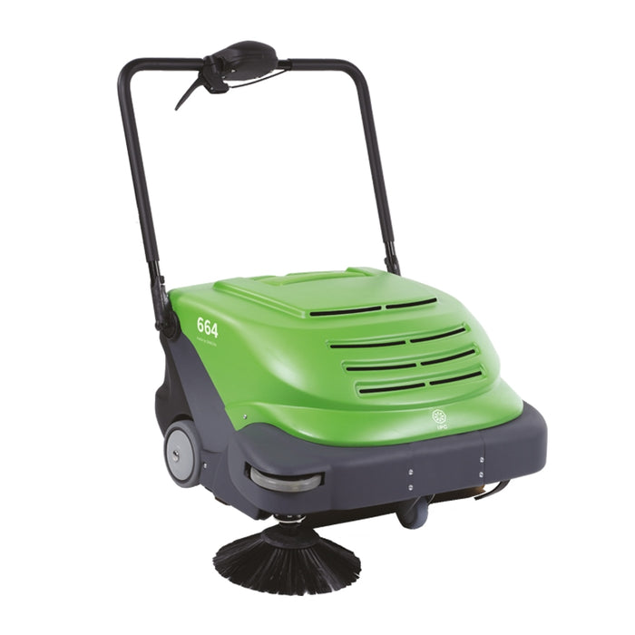 IPC SmartVac 664 Walk Behind Sweeper 32" w/ AGM Batteries 42ah - On Board Battery Charger