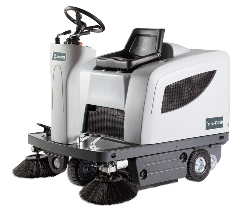 Nilfisk Terra 4300B Ride On Sweeper 46" - Lead Acid Batteries 310ah