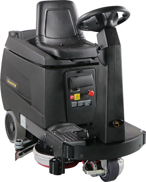 NSS Champ 2417 RB Ride on Autoscrubber 24" - Lead Acid Batteries 135ah w/ Pad Drivers