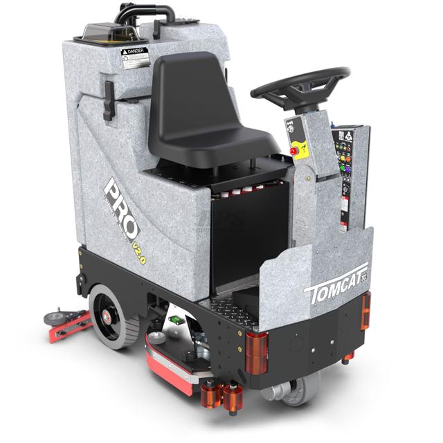 Tomcat Pro Ride On Autoscrubber 26" - Lead Acid Batteries 175ah w/ Pad Drivers