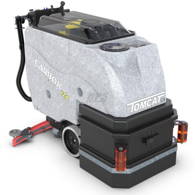 Tomcat Carbon Walk Behind Autoscrubber Cylindrical 25" Traction Drive - Lead Acid Batteries 210ah