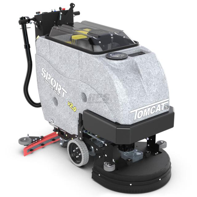 Tomcat Sport Walk Behind Autoscrubber Cylindrical 25" Traction Drive - Lead Acid Batteries 130ah