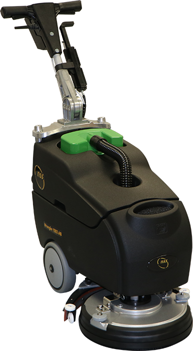 NSS Wrangler 1503 AB Walk Behind Autoscrubber Pad Assist 15" - AGM Batteries 35ah w/ Pad Driver