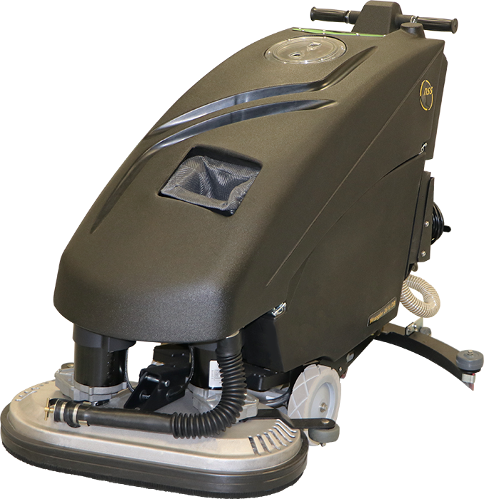 NSS Wrangler 2616 DB Walk Behind Autoscrubber Traction Drive 26" - Lead Acid Batteries 235ah w/ Pad Drivers