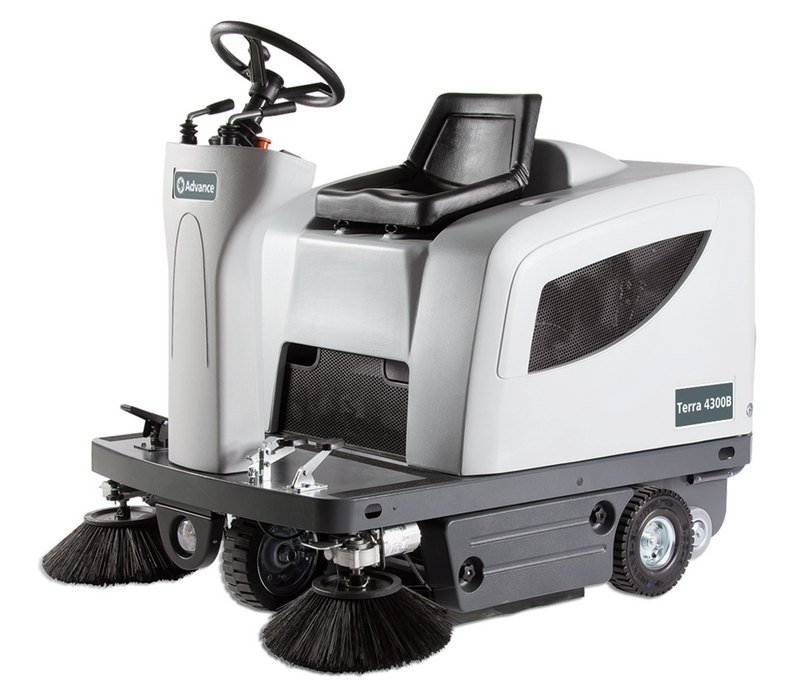 Nilfisk Advance Ride On Sweeper Terra 4300B w/ Lead Acid Batteries