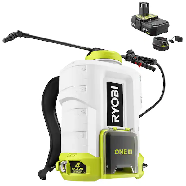 Cordless Battery 4 Gal. Backpack Chemical Sprayer with 2.0 Ah Battery and Charger